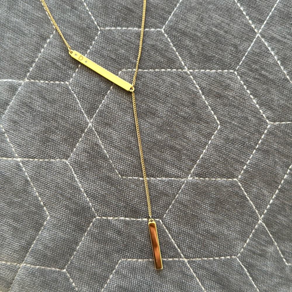 Baublebar “D” Initial Y-Chain Necklace - Picture 2 of 5